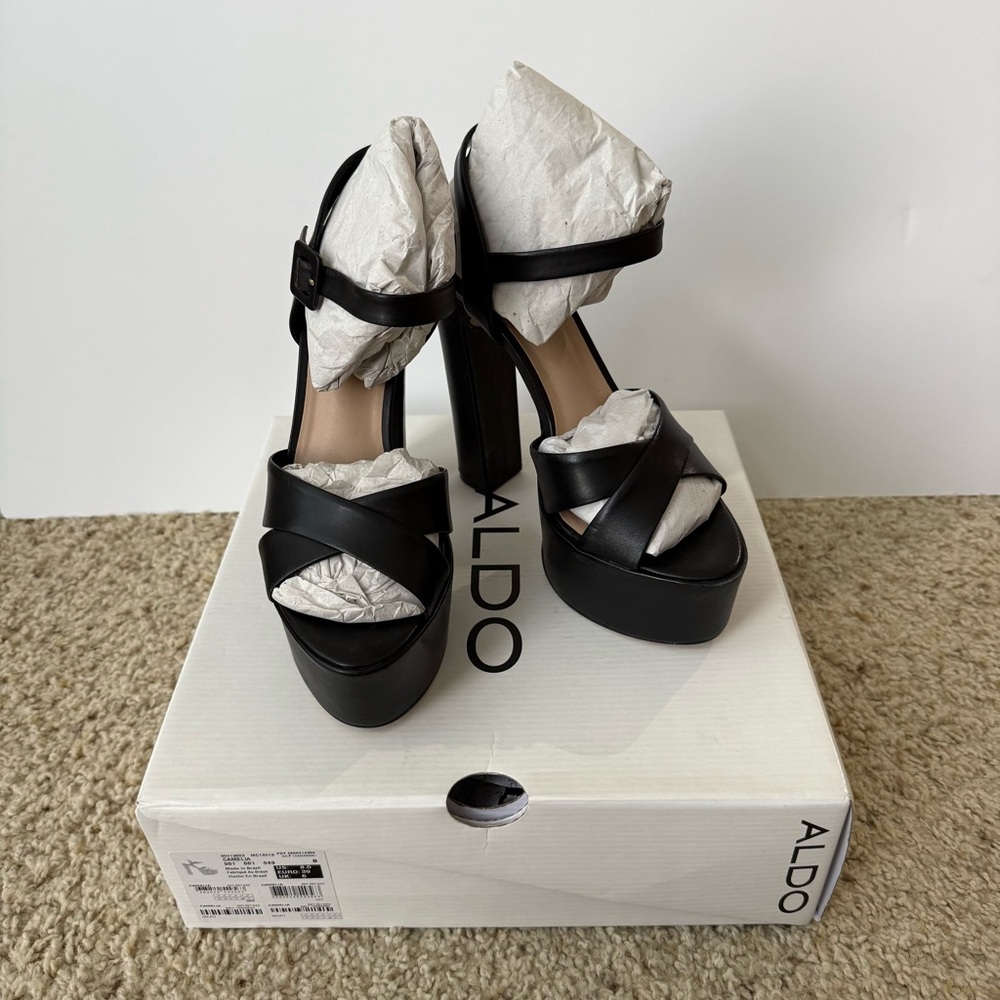 ALDO Black Platform Heels
